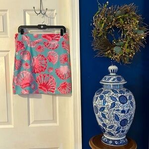 Women’s Anna Clare Active Polyester & Spandex Blue & Pink Golf Skort Size M